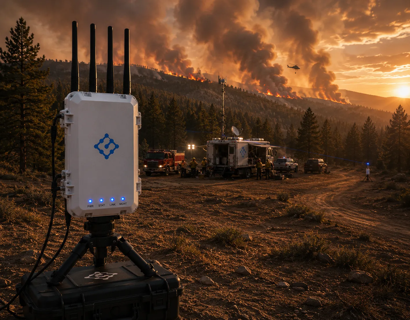 Ruggedised Edge Node deployed in the field