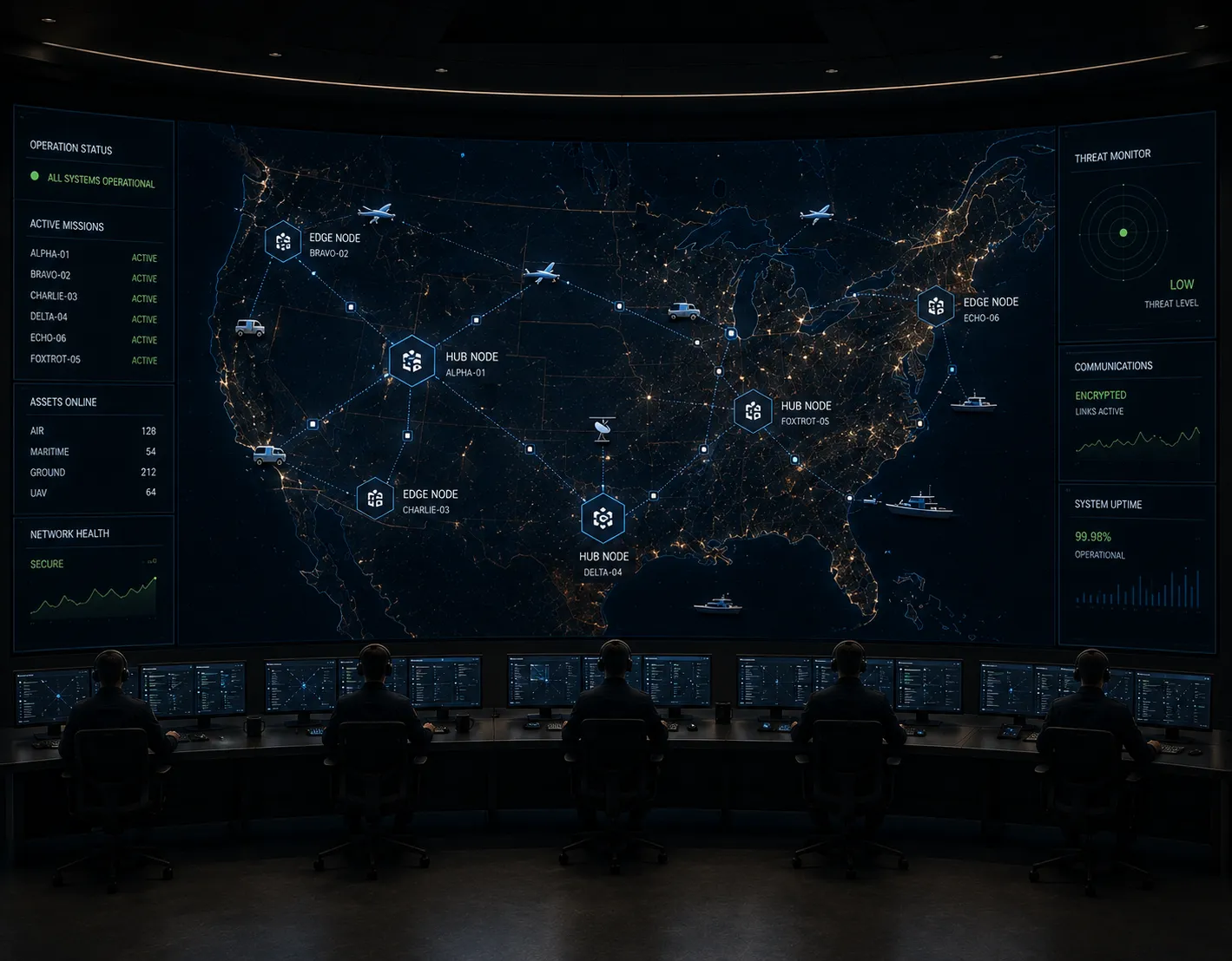 Command Centre dashboard showing unified operational picture